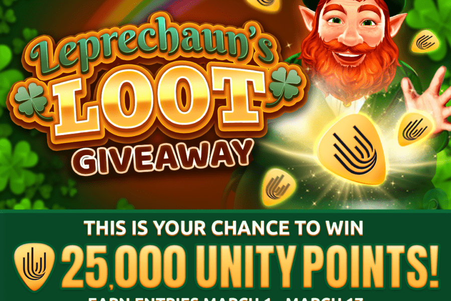 Unity points leprechaun's loot giveaway.