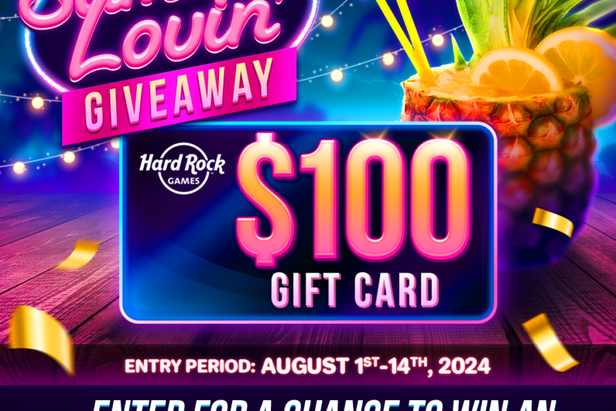 Hard rock games summer lovin' giveaway – win a $100 amazon gift card